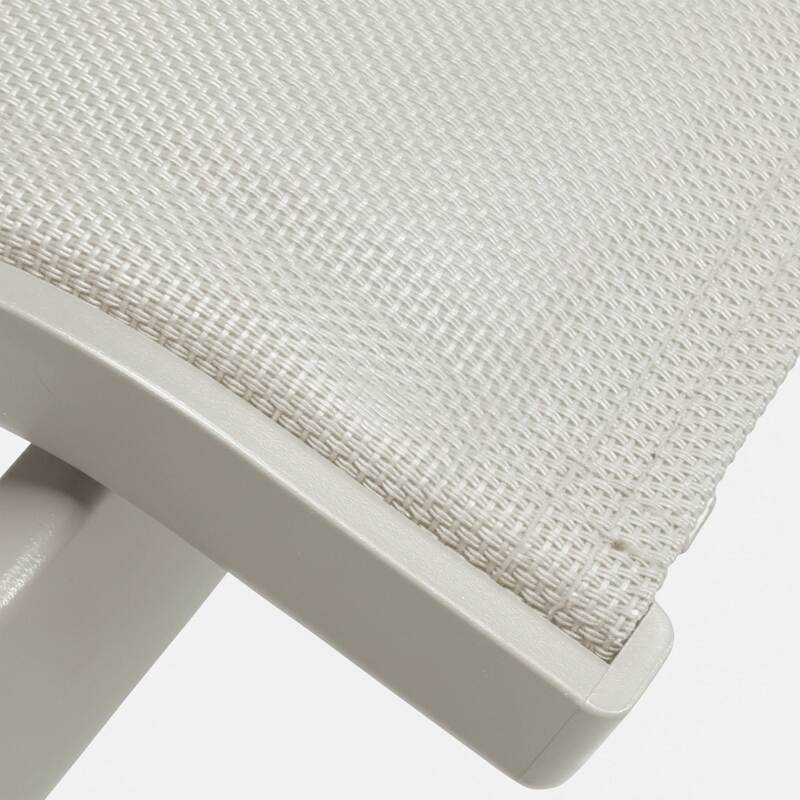 Gartenstühle aus Aluminium und Textilene mit Armlehnen - 2er-Set (4/5)