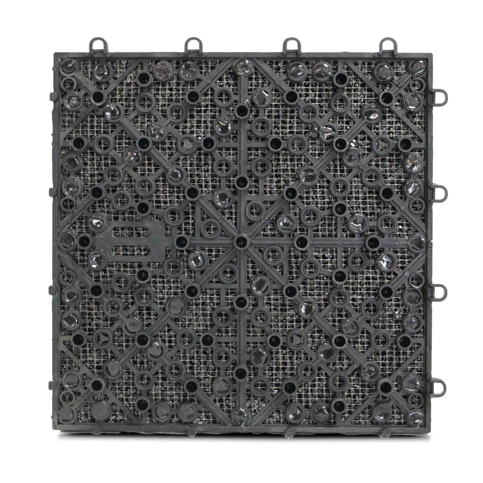 Set von Steckplatten für Terrassen aus Kies (30 x 30 x 2,5 cm)