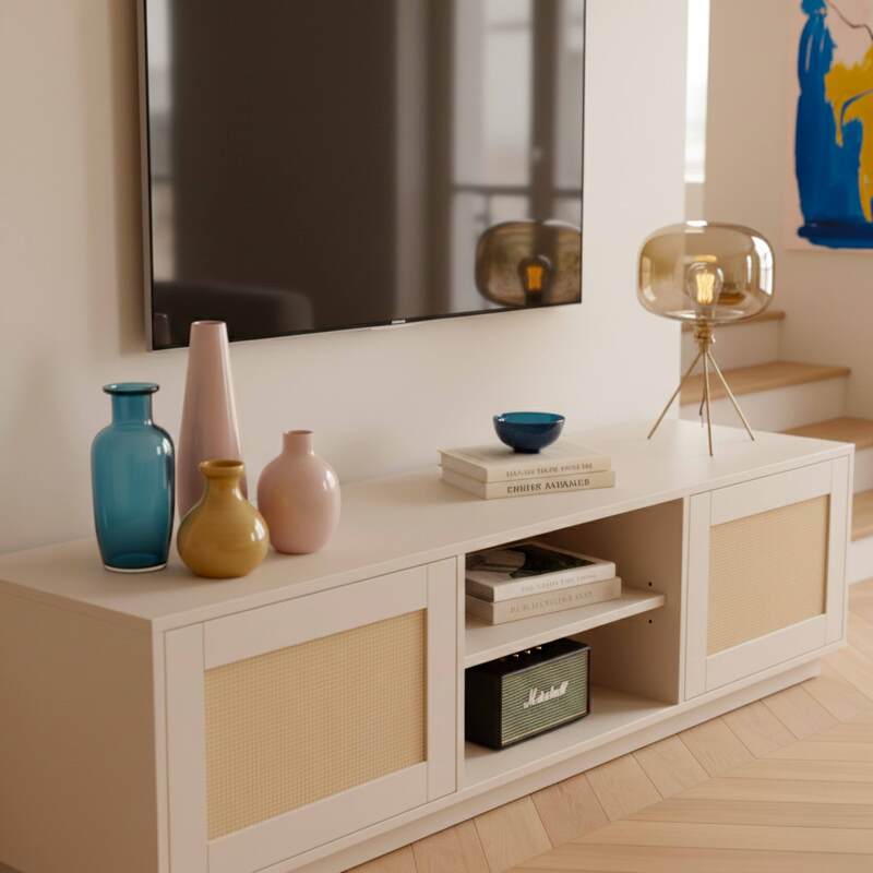 Lowboard in FSC®-Holzoptik, 160 cm, Boho-Stil (2/8)