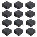 Set von Steckplatten für Terrassen aus Kies (30 x 30 x 2,5 cm)
