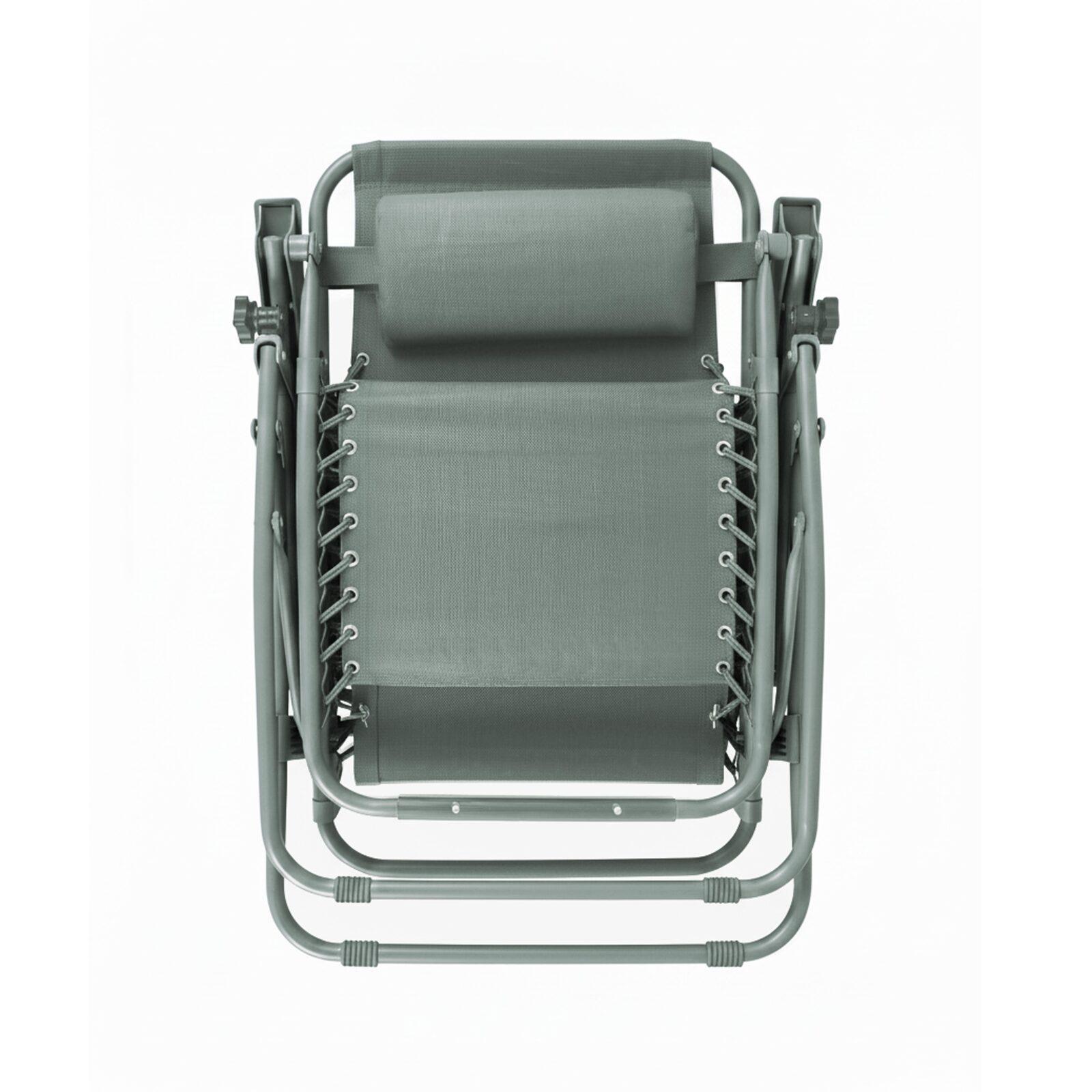 Relax Gartensessel aus Metall und Textilene neigbar