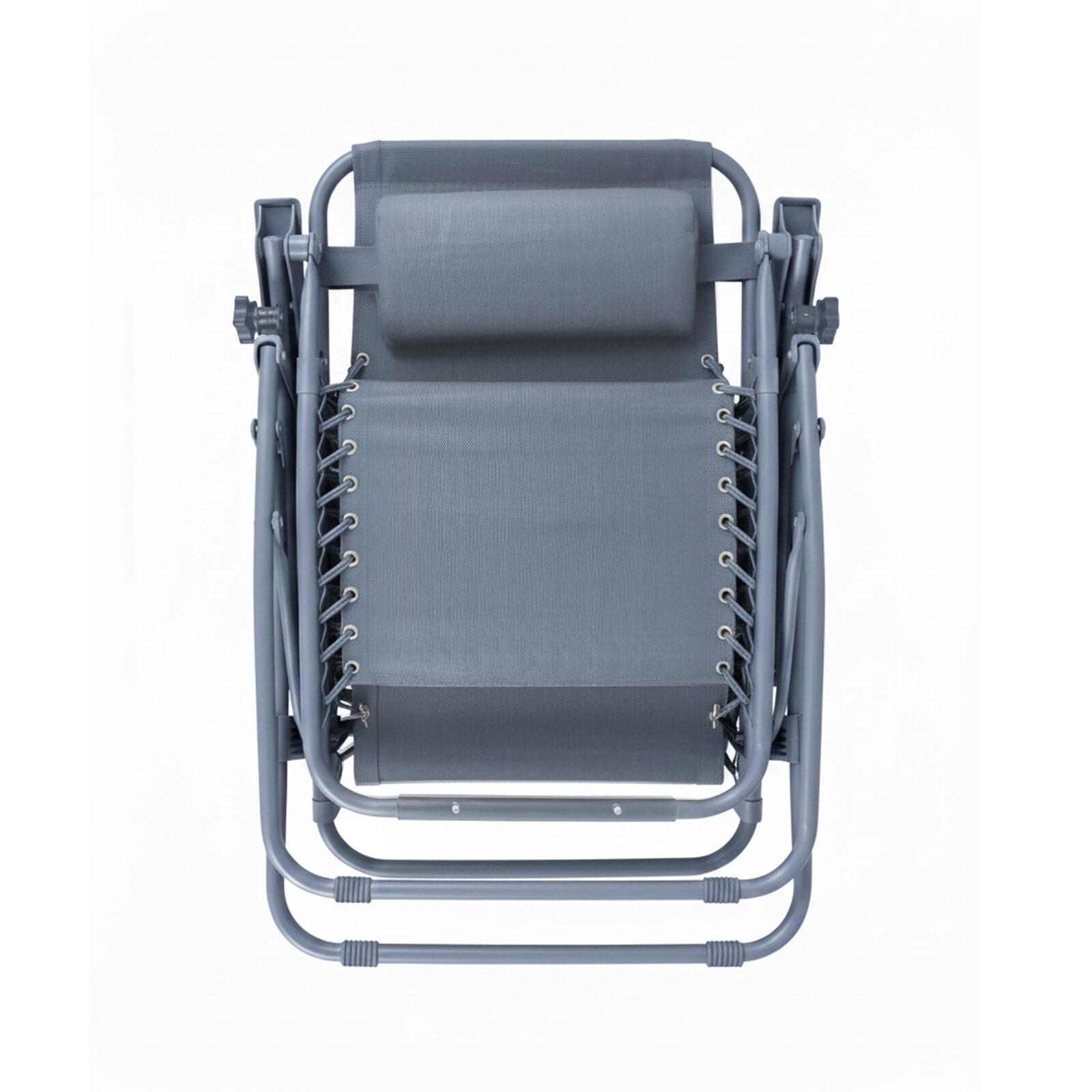 Relax Gartensessel aus Metall und Textilene neigbaren - 2er-Set