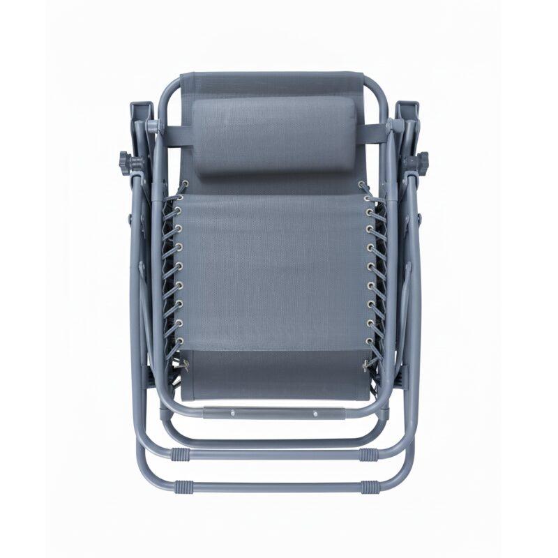 Relax Gartensessel aus Metall und Textilene neigbaren - 2er-Set (4/6)