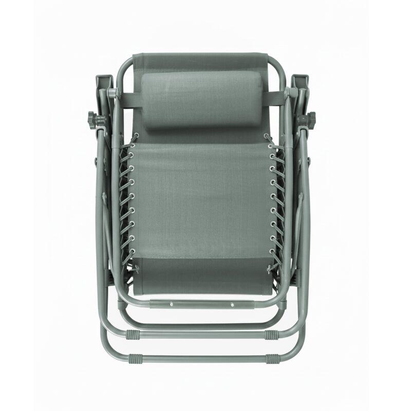 Relax Gartensessel aus Metall und Textilene neigbaren - 2er-Set (4/6)