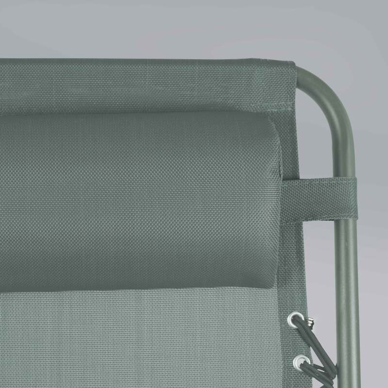 Relax Gartensessel aus Metall und Textilene neigbaren - 2er-Set (5/6)