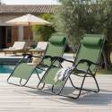 Relax Gartensessel aus Metall und Textilene neigbaren - 2er-Set - Lifestyle