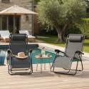 Relax Gartensessel aus Metall und Textilene neigbaren - 2er-Set - Lifestyle