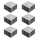 Set von Terrassenplatten zum Einclipsen aus Marmor-Kieselsteinen (30 x 30 x 2,5 cm)