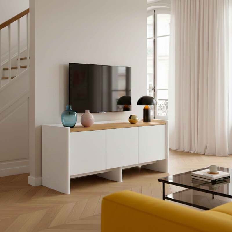 Lowboard farbig, 120 cm, Retro-Stil (2/8)