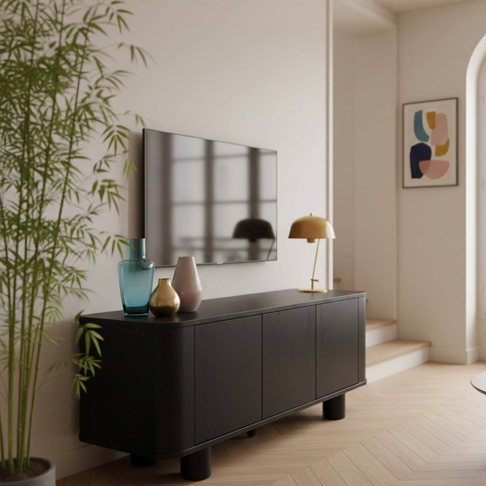 Lowboard in Holzoptik, 120 cm