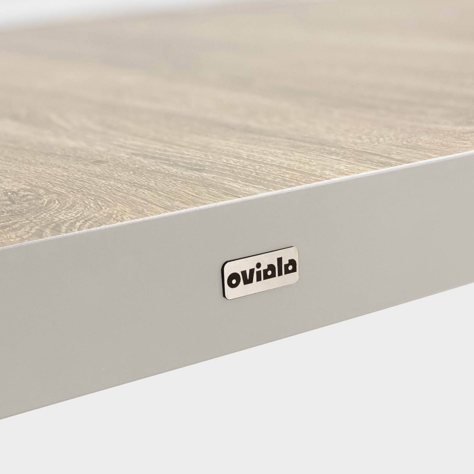 Gartentisch aus Aluminium und Keramik in Holzoptik, 8 personen, 201x100 cm