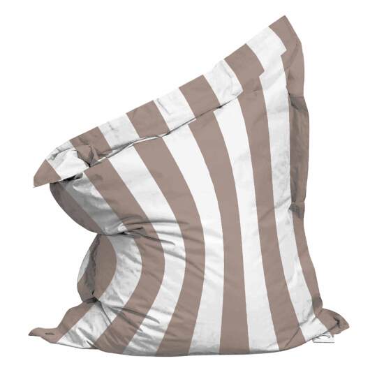 Sitzsack im gestreiften XL Kissen wasserdicht 140x120 cm