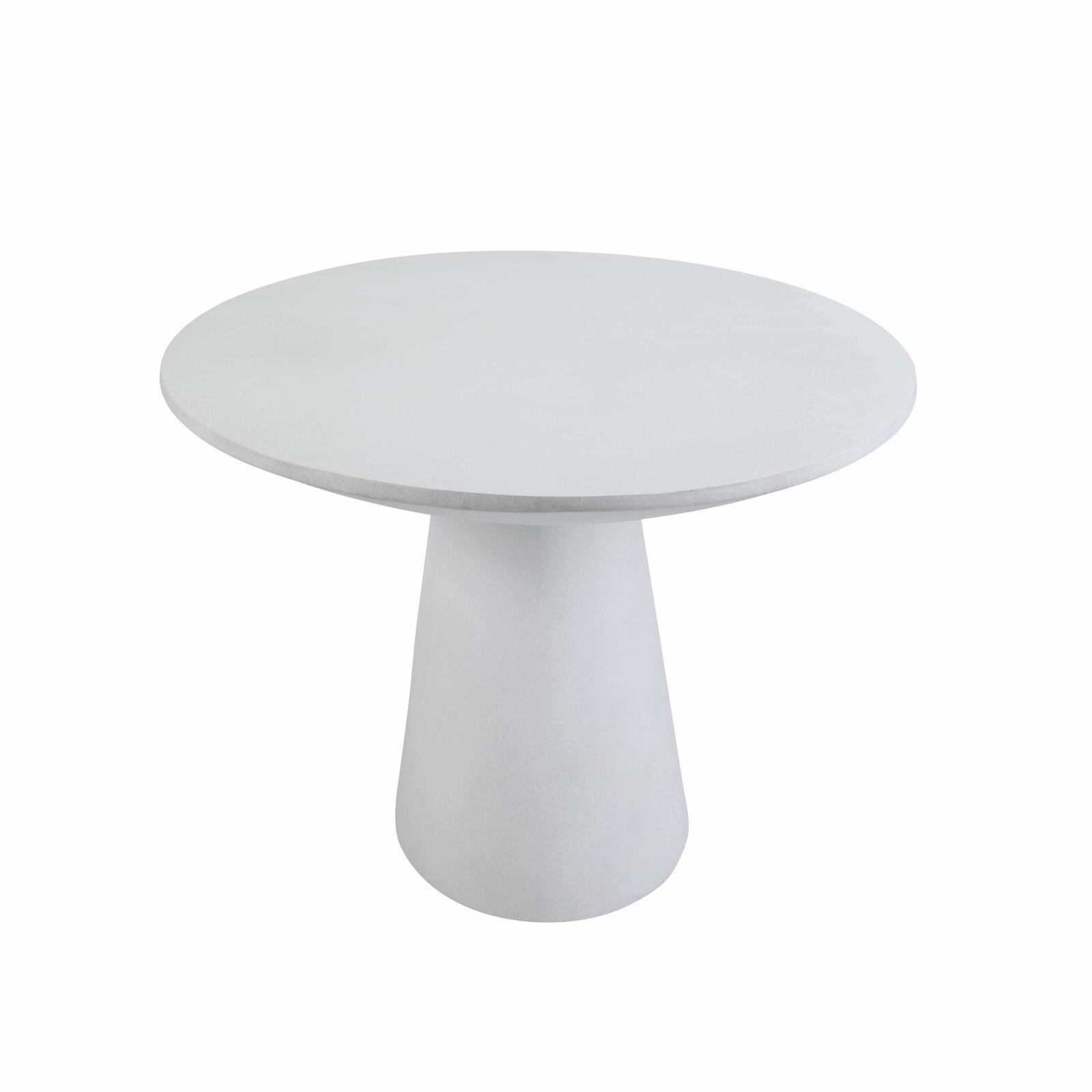 Gartentisch Oval glatte Betonoptik, 8 Personen, 200x110 cm