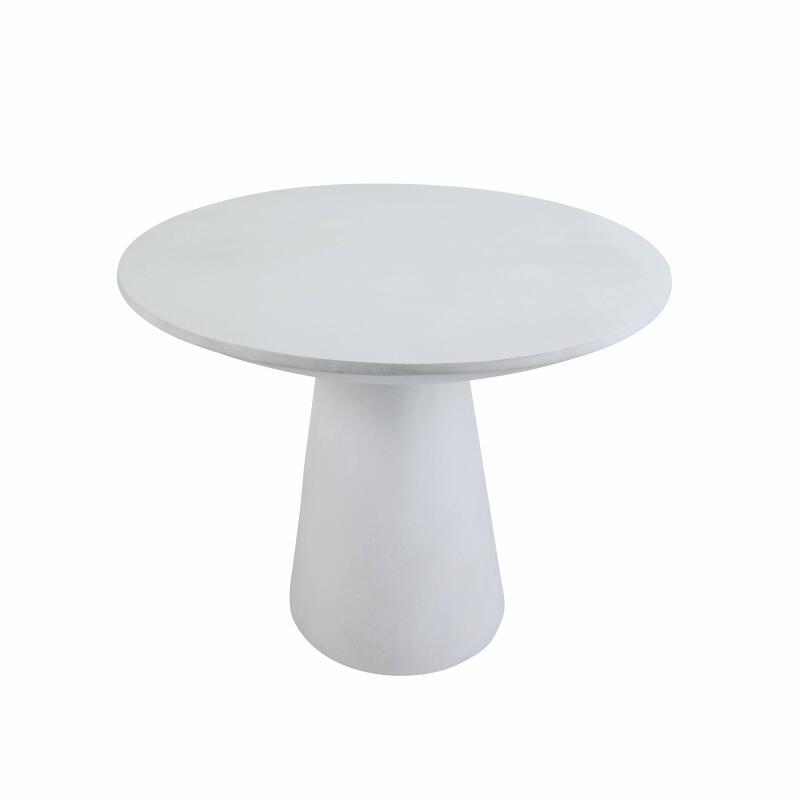 Gartentisch Oval glatte Betonoptik, 8 Personen, 200x110 cm (3/7)