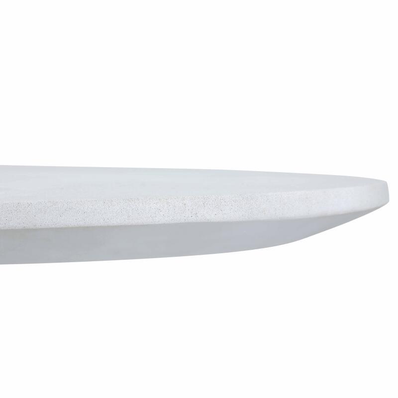 Gartentisch Oval glatte Betonoptik, 8 Personen, 200x110 cm (5/7)