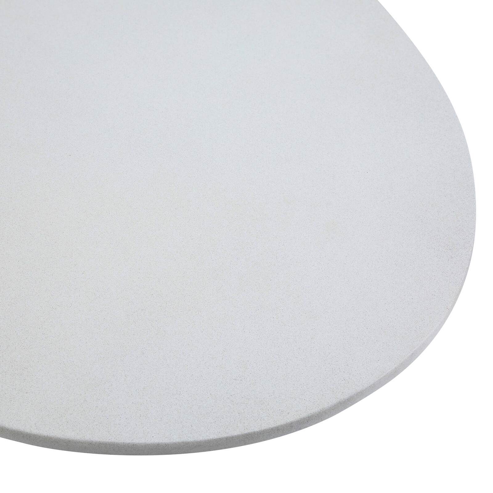 Gartentisch Oval glatte Betonoptik, 8 Personen, 200x110 cm