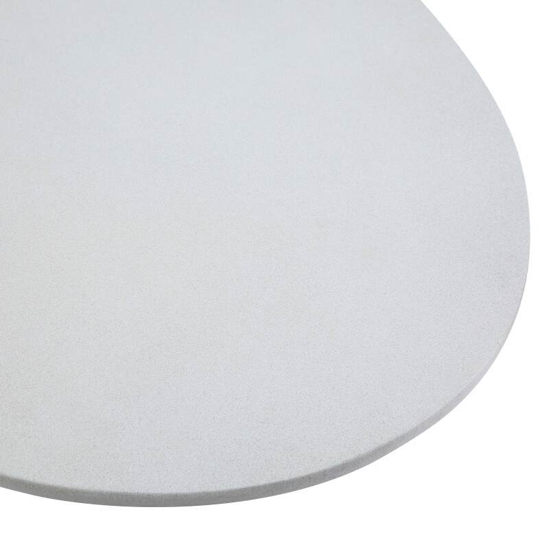 Gartentisch Rund glatte Betonoptik, 4 Personen, Ø130x76 cm (5/7)