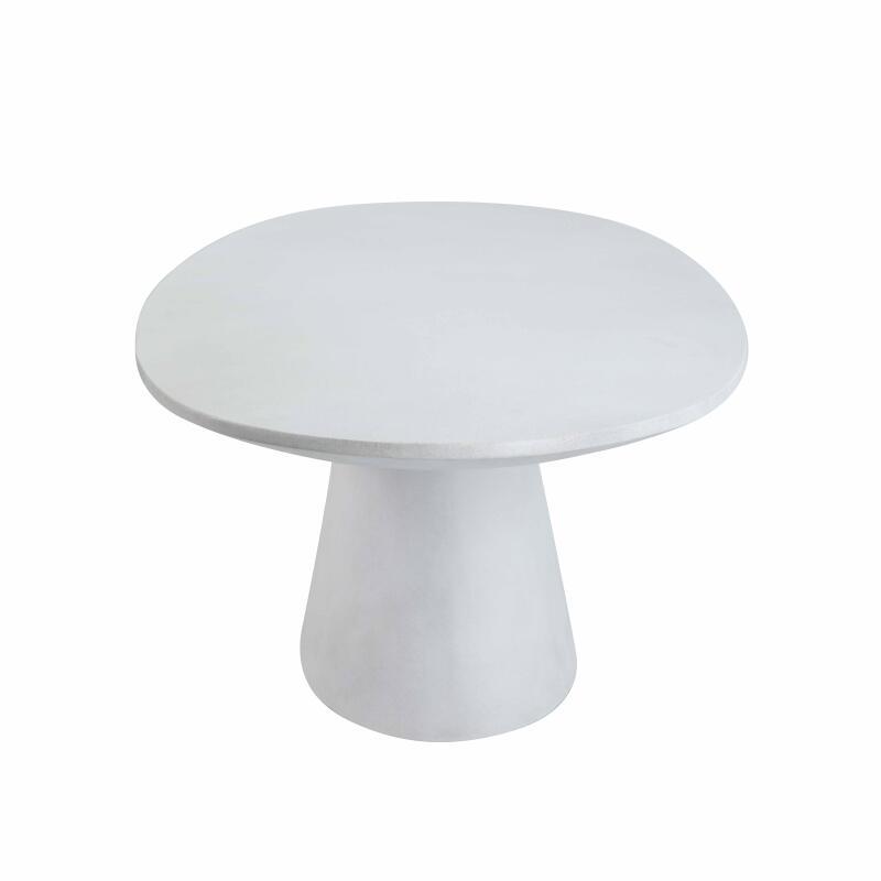 Gartentisch Oval glatte Betonoptik, 10 Personen, 250x110 cm (4/7)