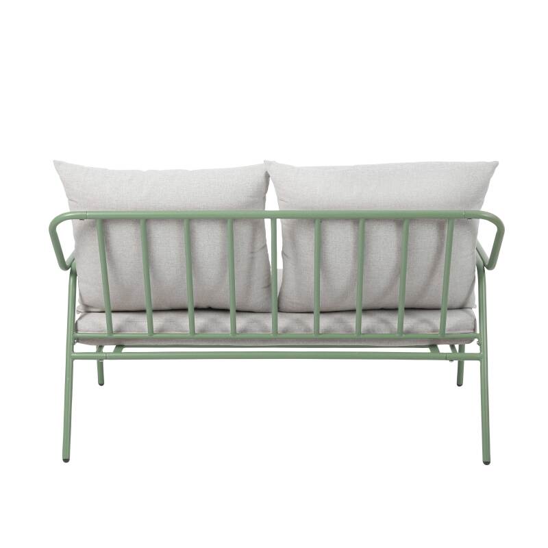 Gartenlounge Set aus Metall und Sicherheitsglas für 4 Sitzen (3/8)