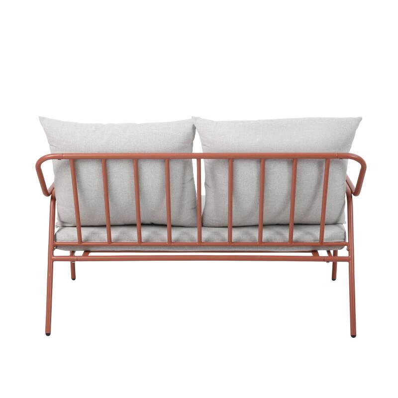 Gartenlounge Set aus Metall und Sicherheitsglas für 4 Sitzen (3/8)