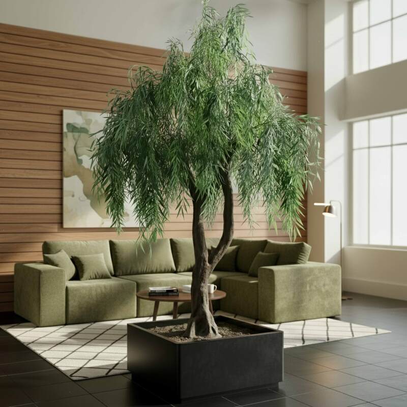 Hochwertige künstliche Trauerweide, Höhe 300 cm  - Lifestyle