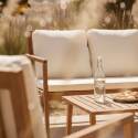 Gartenlounge-Set aus FSC®-zertifiziertem Eukalyptusholz mit 1 Sofa, 2 Sesseln und einem Couchtisch 