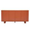 Sideboard orange, 4 Türen, 160 cm
