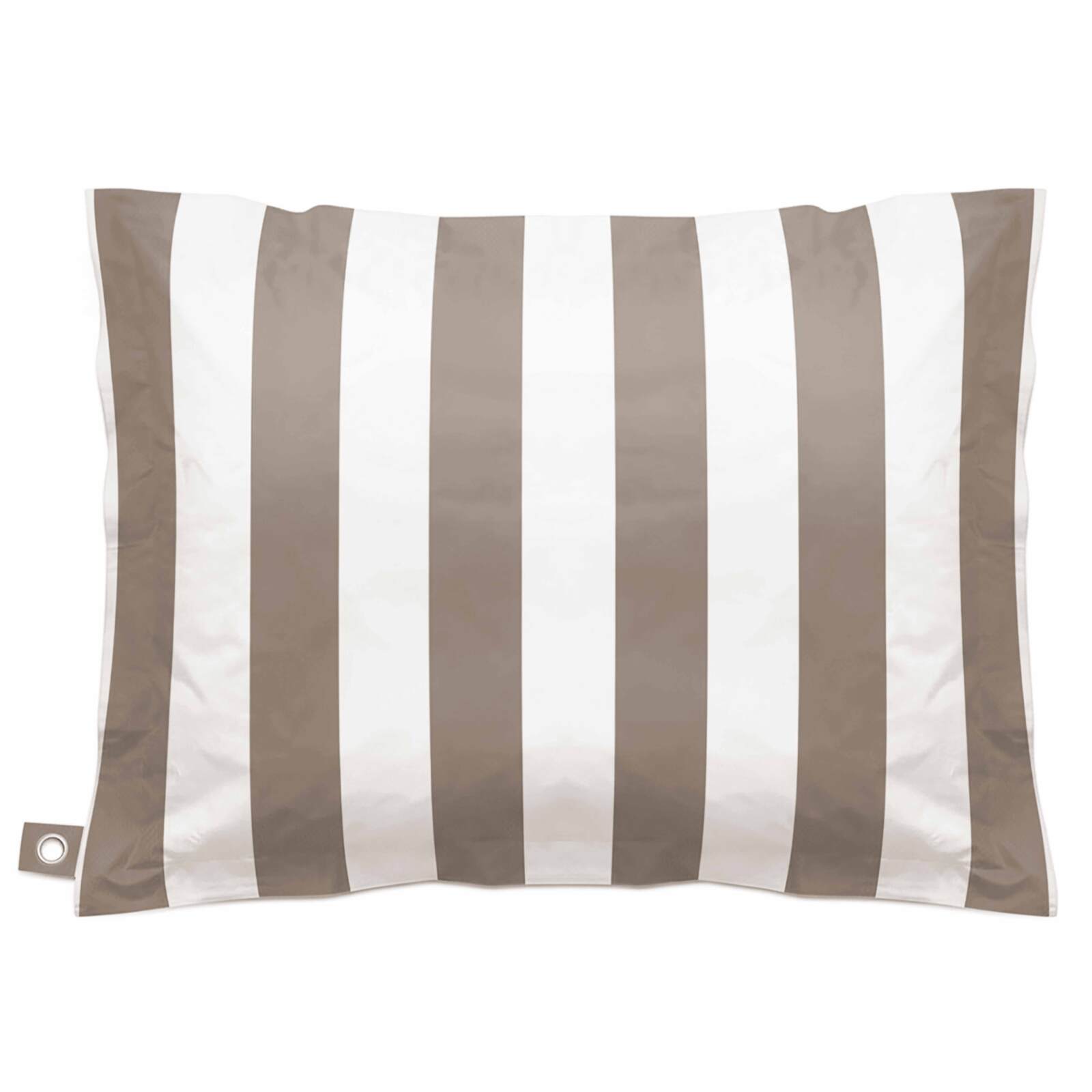 Leere wasserdichte Hülle im gestreiften XL Sitzsack 140x120 cm