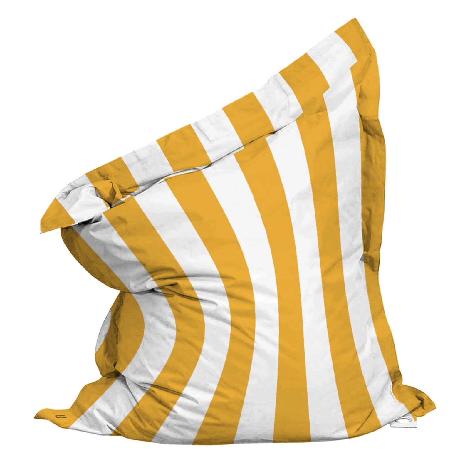 Leere wasserdichte Hülle im gestreiften XXL Sitzsack 180x145 cm
