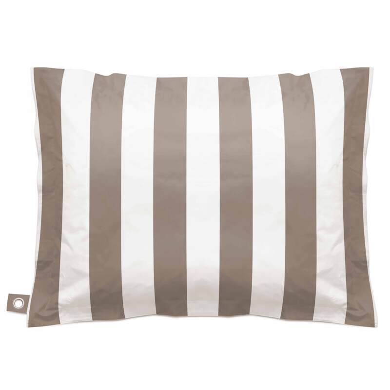 Leere wasserdichte Hülle im gestreiften XXL Sitzsack 180x145 cm