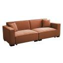Sofa 3-Sitzer aus Cord mit Kissen