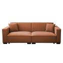 Sofa 3-Sitzer aus Cord mit Kissen