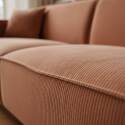 Sofa 3-Sitzer aus Cord mit Kissen