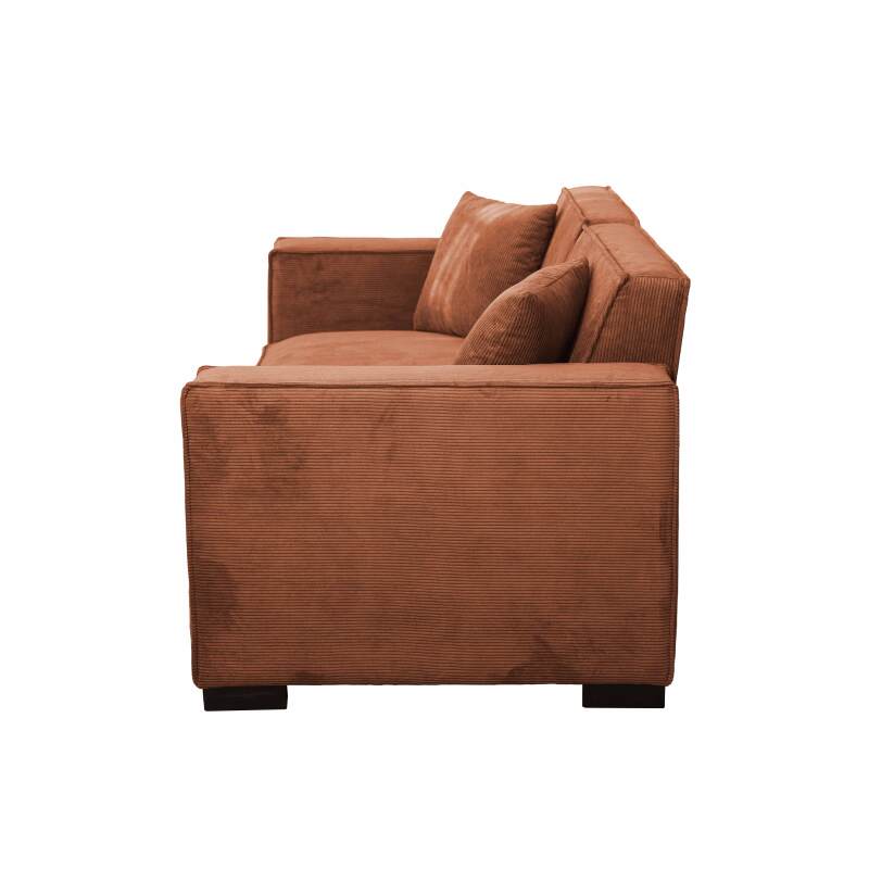 Sofa 2-Sitzer aus Cord mit Kissen (7/8)