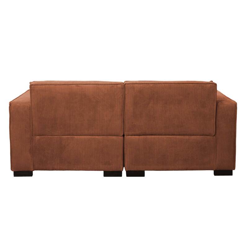 Sofa 2-Sitzer aus Cord mit Kissen (6/8)