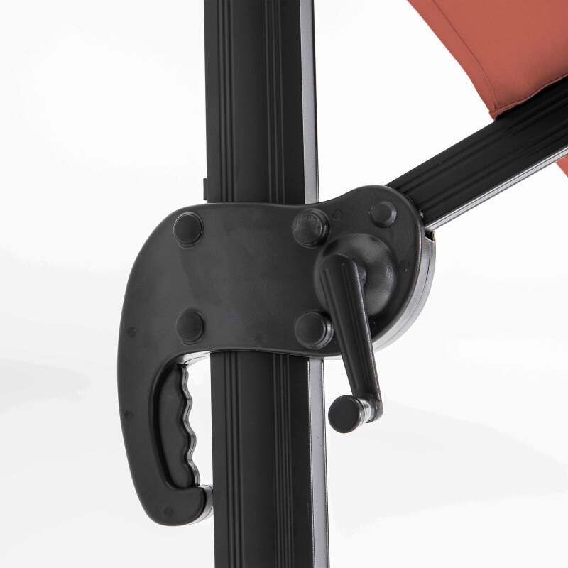 Ampelschirm 4x3 m rechteckig neigbar 360° drehbar und 4 befüllbare Ballastplatten (5/7)