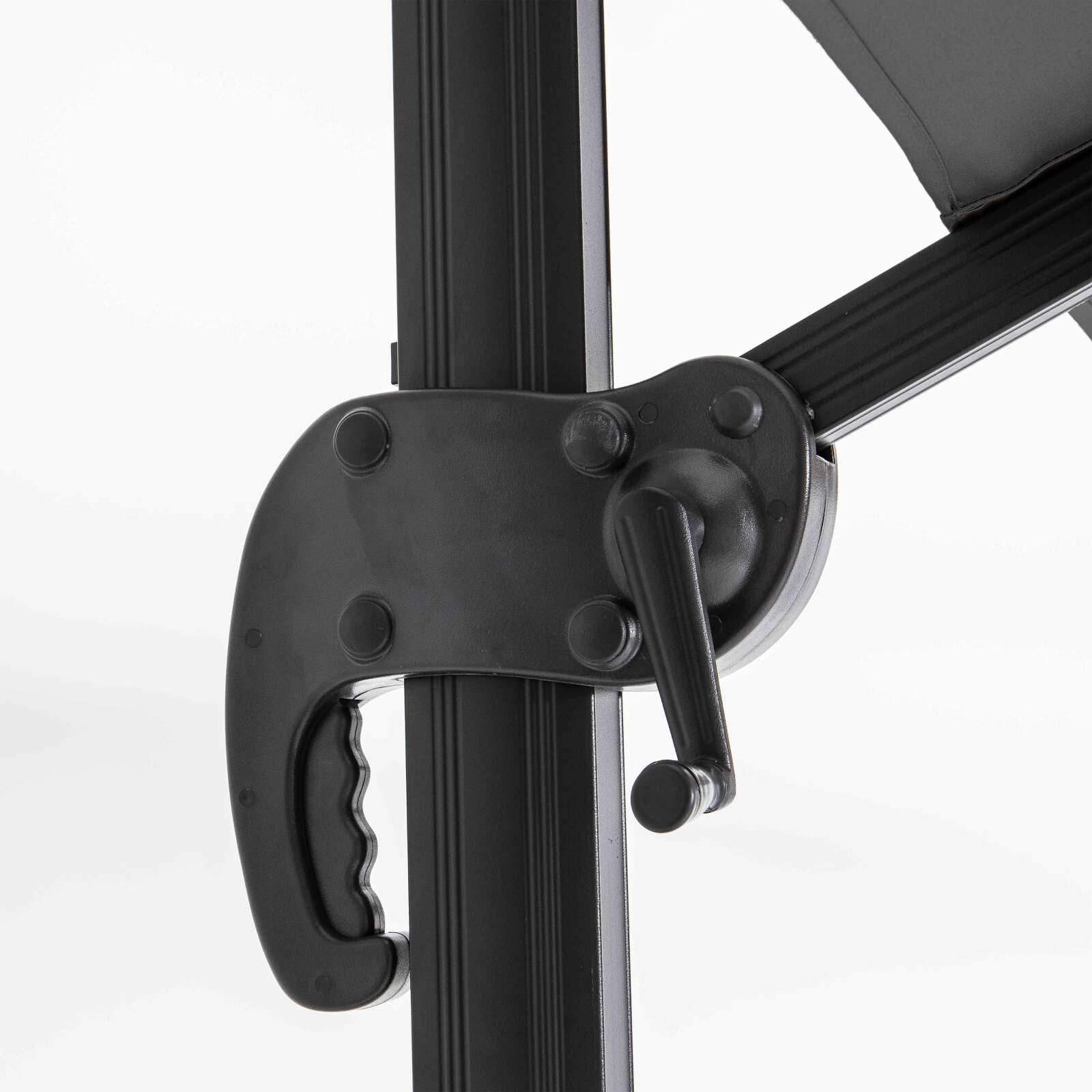 Ampelschirm 2x3 m rechteckig neigbar 360° drehbar und 4 beschwerte Platten