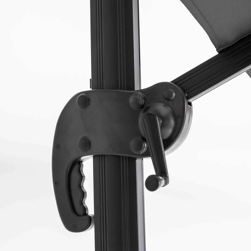 Ampelschirm 2x3 m rechteckig neigbar 360° drehbar und 4 beschwerte Platten (3/6)