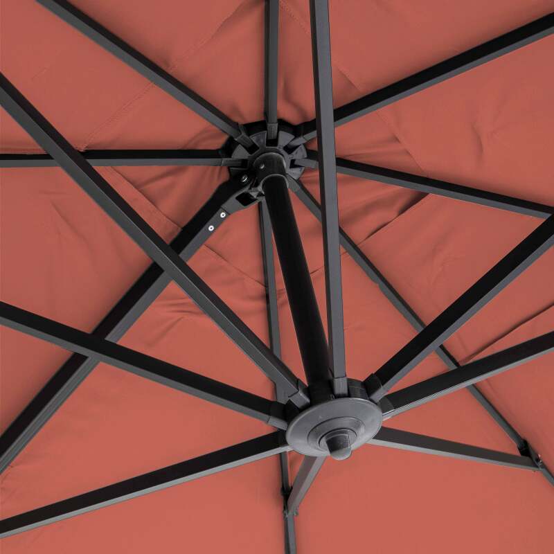 Ersatzteile für einen 2x3m großen versetzten Sonnenschirm, 240g/m2 (2/4)