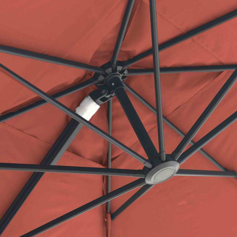 Ersatzteile für einen 3x3m Sonnenschirm mit seitlicher Aufhängung, 240g/m2  (2/3)