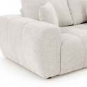 Ecksofa 3-Sitzer aus Stoff mit Chaiselongue rechts und Kissen