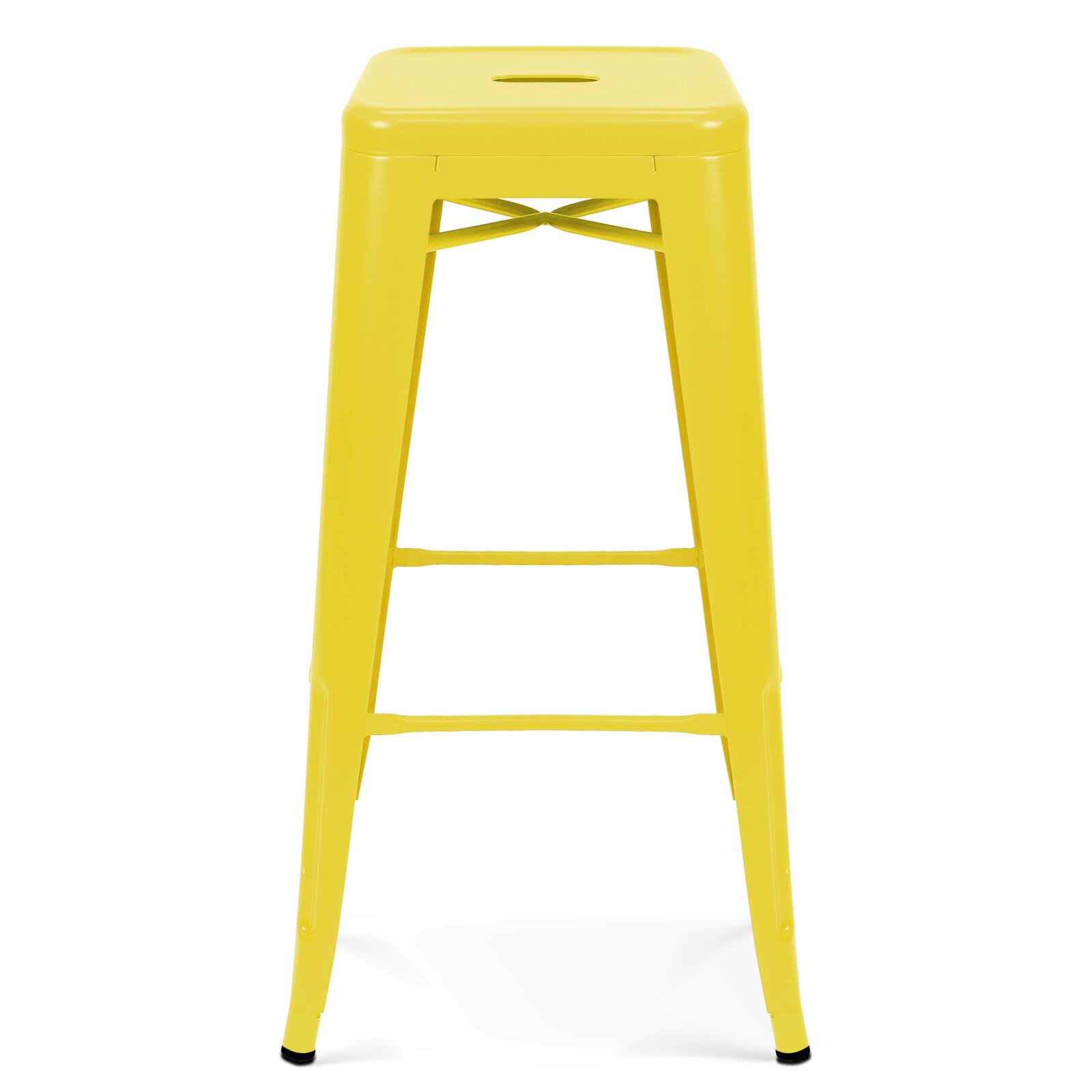 Gartenhocker-Set von 4 Hockern aus Metall 