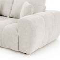 Ecksofa 3-Sitzer aus Stoff mit Chaiselongue links und Kissen