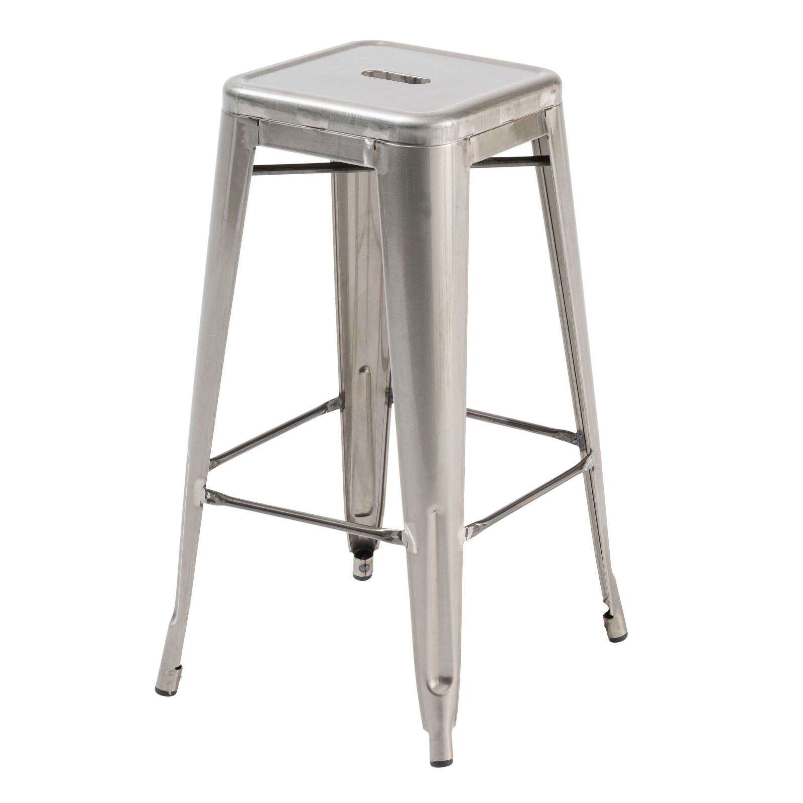 Gartenhocker-Set von 4 Hockern aus Metall Gartenhocker-Set von 4 Hockern aus Metall