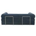 Schlafsofa 2-Sitzer-aus Stoff mit Kissen