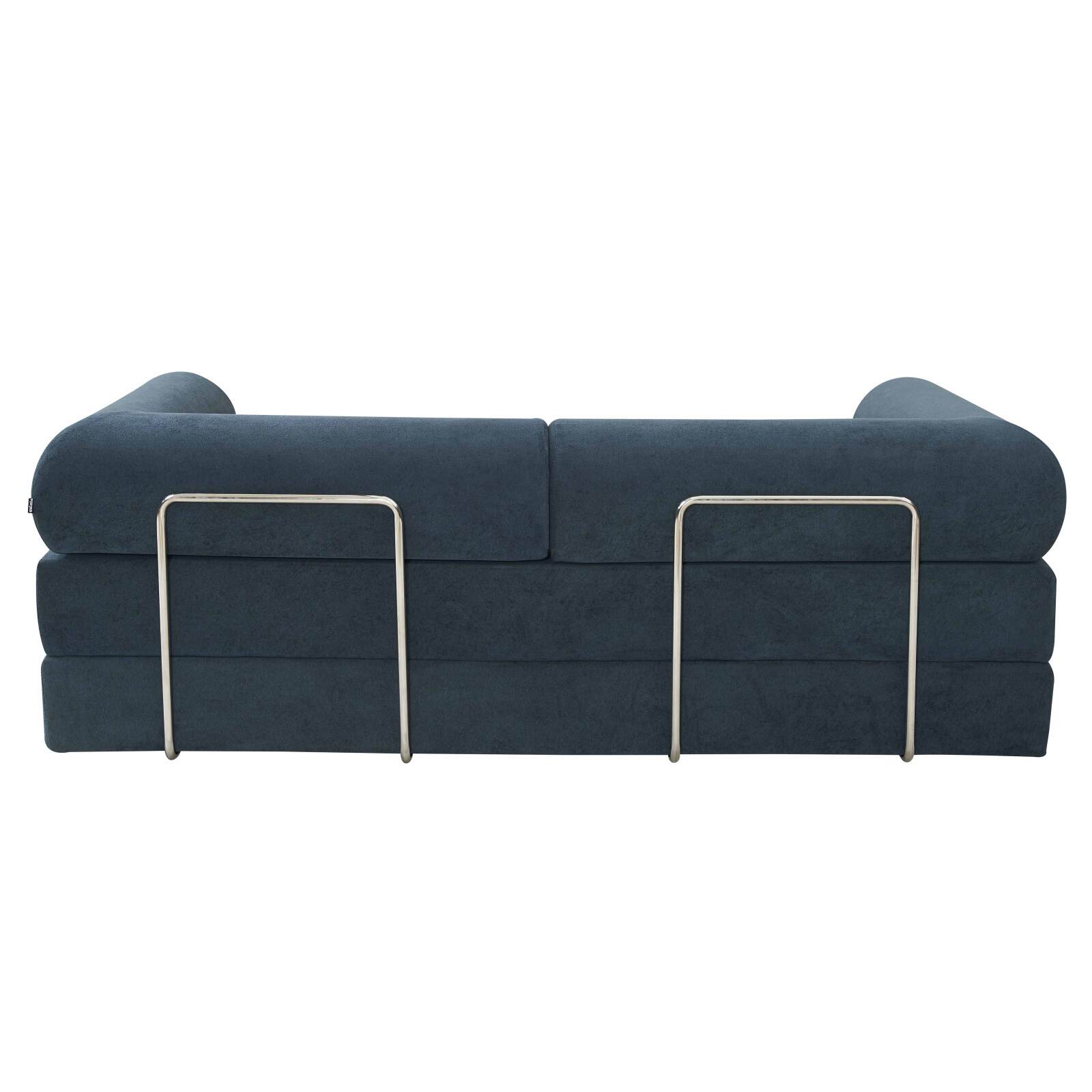 Schlafsofa 2-Sitzer-aus Stoff mit Kissen