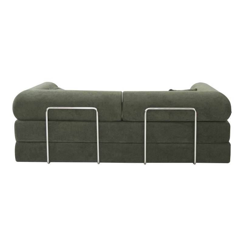 Schlafsofa 2-Sitzer-aus Stoff mit Kissen (4/8)