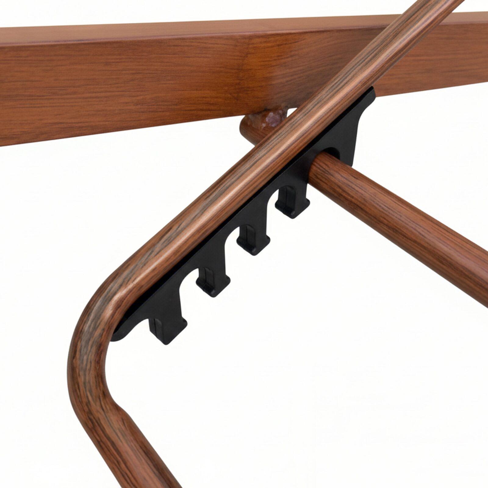 Sonnenliege aus Aluminium in Holzoptik 4-fach verstellbar und Kissen 