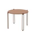 Nestbare Garten Couchtische runden aus Metall  Ø60x40 cm und Ø45x36 cm - Von 2