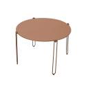 Nestbare Garten Couchtische runden aus Metall  Ø60x40 cm und Ø45x36 cm - Von 2